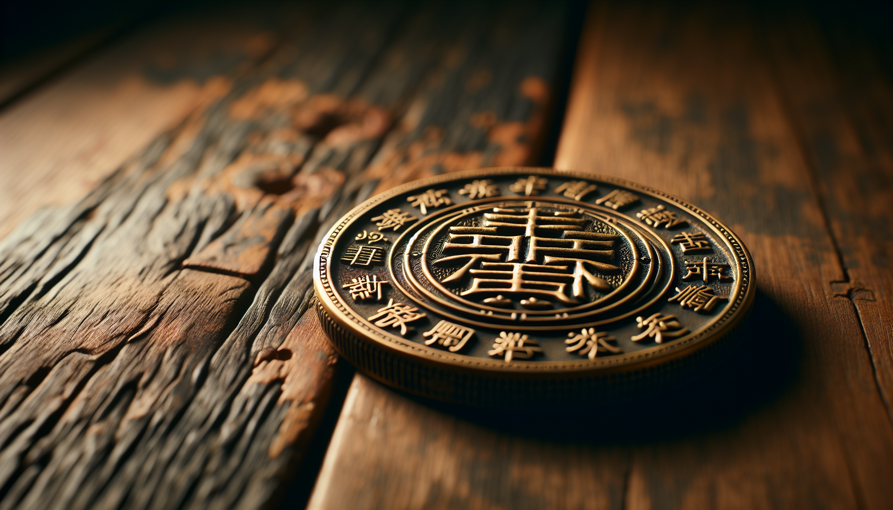 山鬼花錢背面八卦圖案與吉祥語