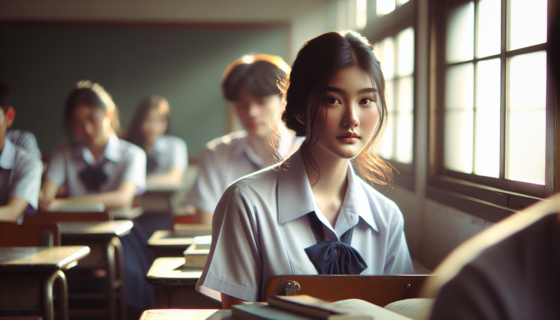 沈懷景與許念的校園偶遇場景插圖