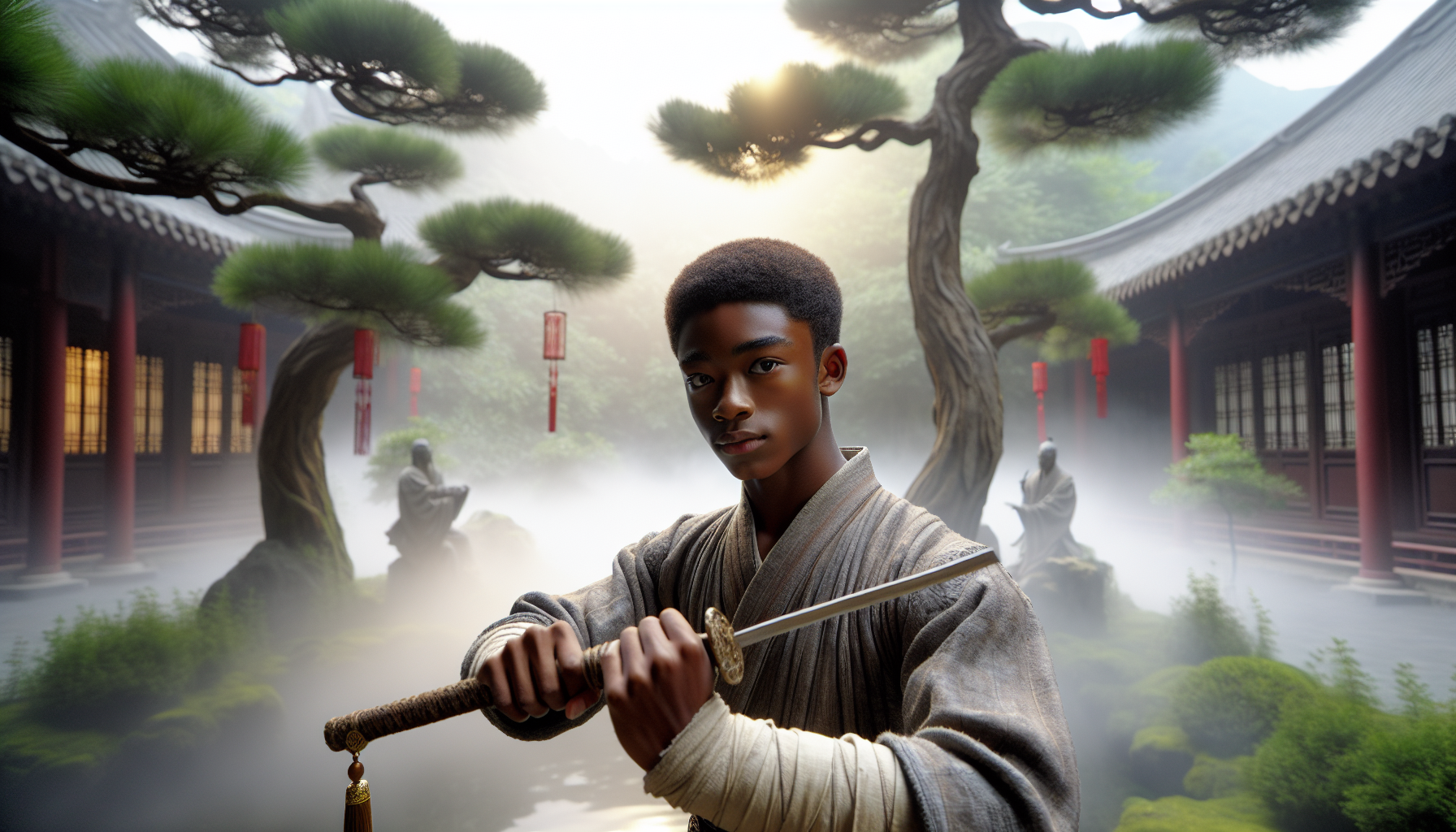 《琅琊榜》飛流角色劇照，吳磊與梅長蘇同框