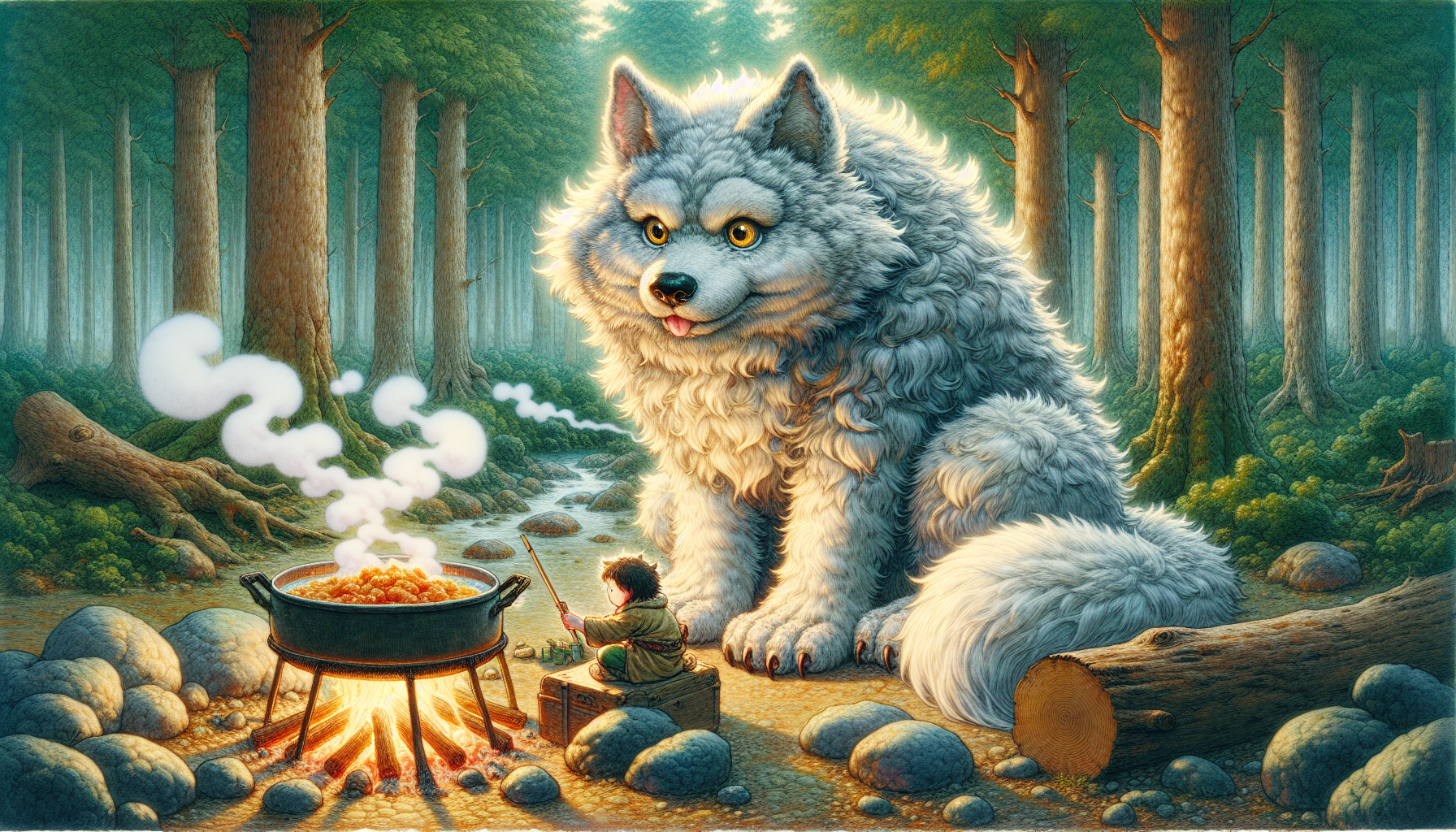 穆寇達用現代調味品烹調異世界食材，美味冒煙的餐桌特寫