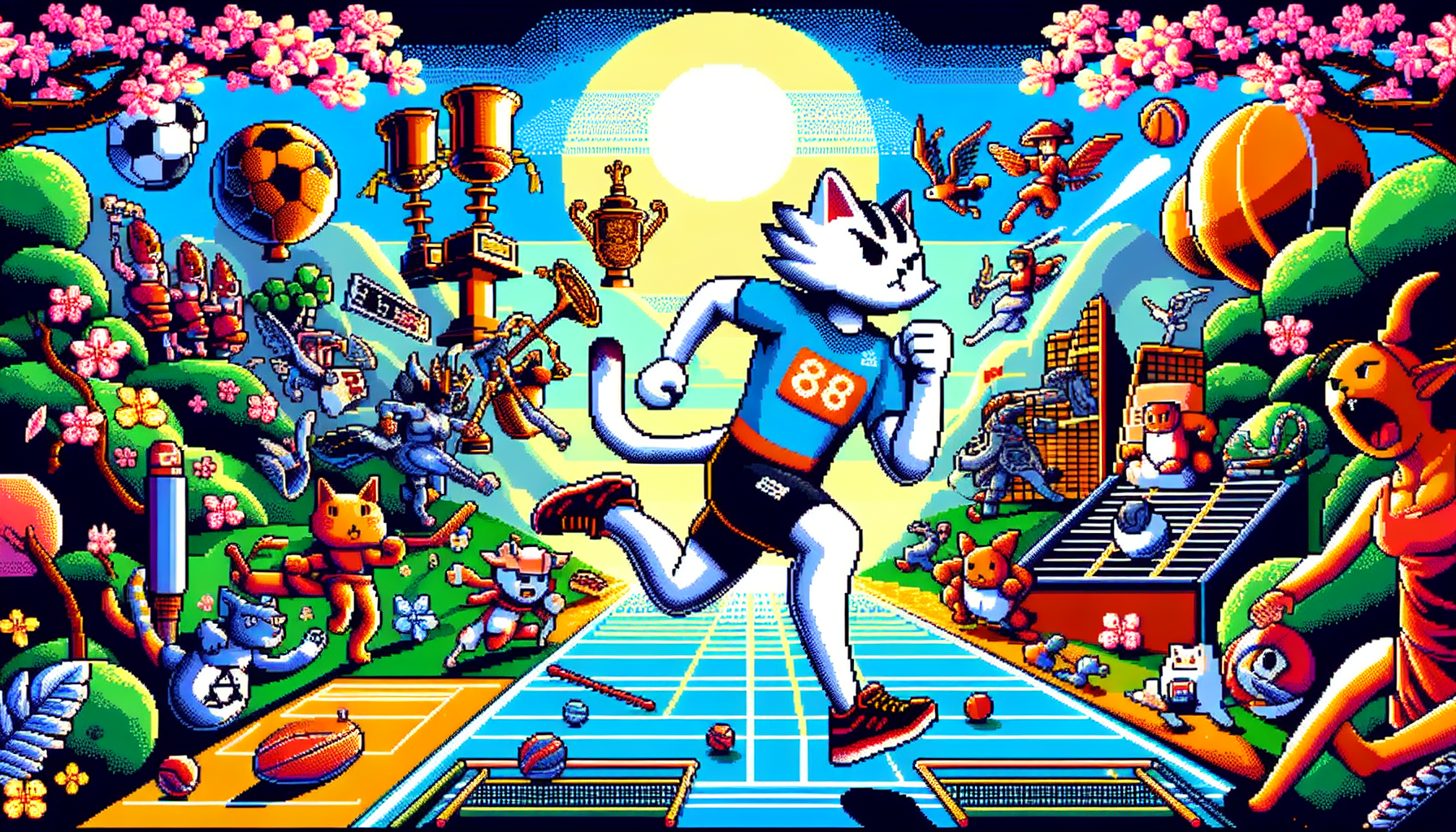 Doodle 冠軍島運動會 闖關實際遊戲畫面