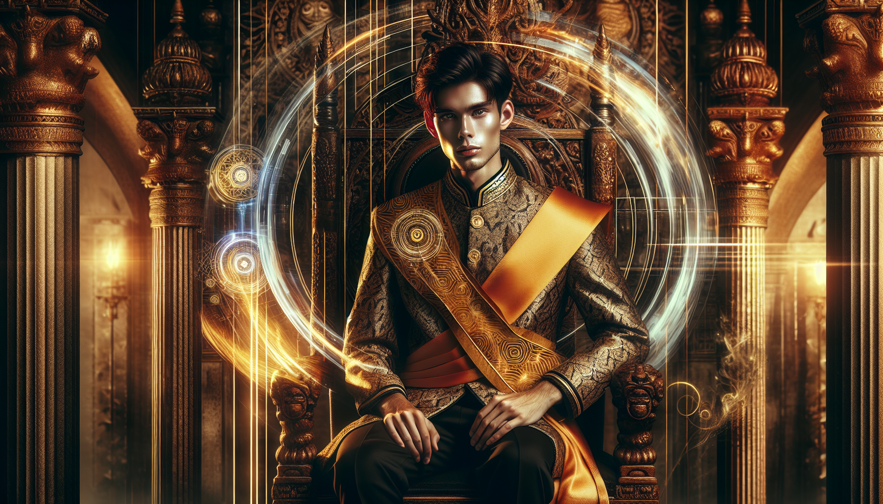 網路小說中的創新皇帝角色插畫