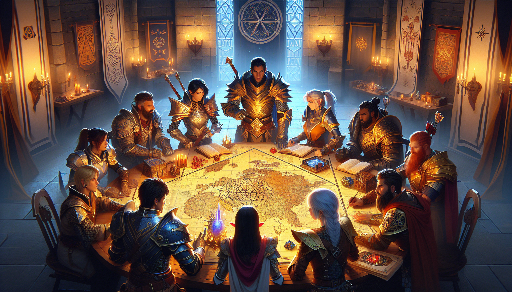 遊戲內五大職業經典戰鬥畫面