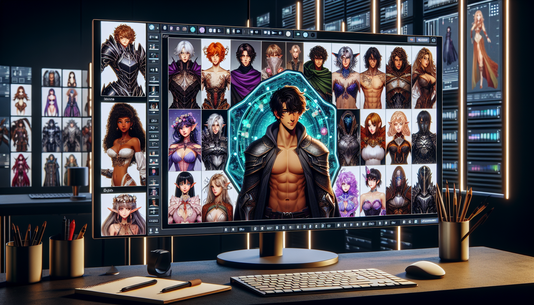 團隊組隊挑戰副本中的激烈戰鬥情景