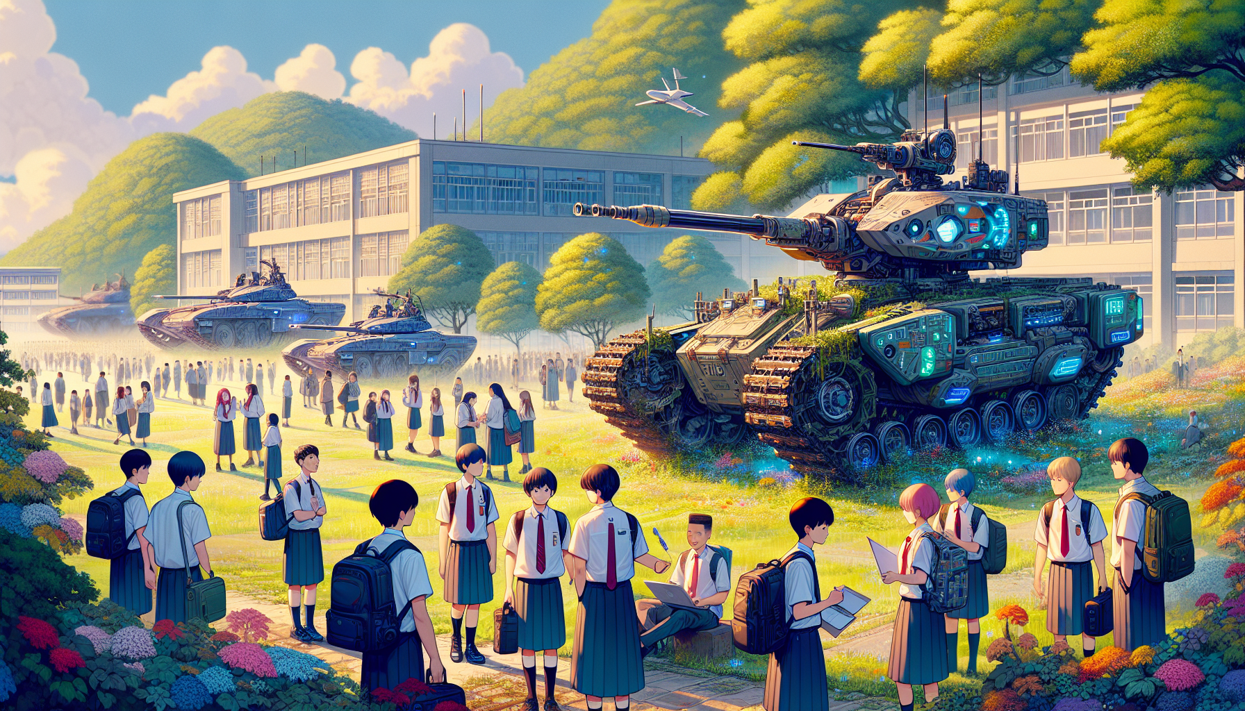 少女與戰車的世界觀示意圖