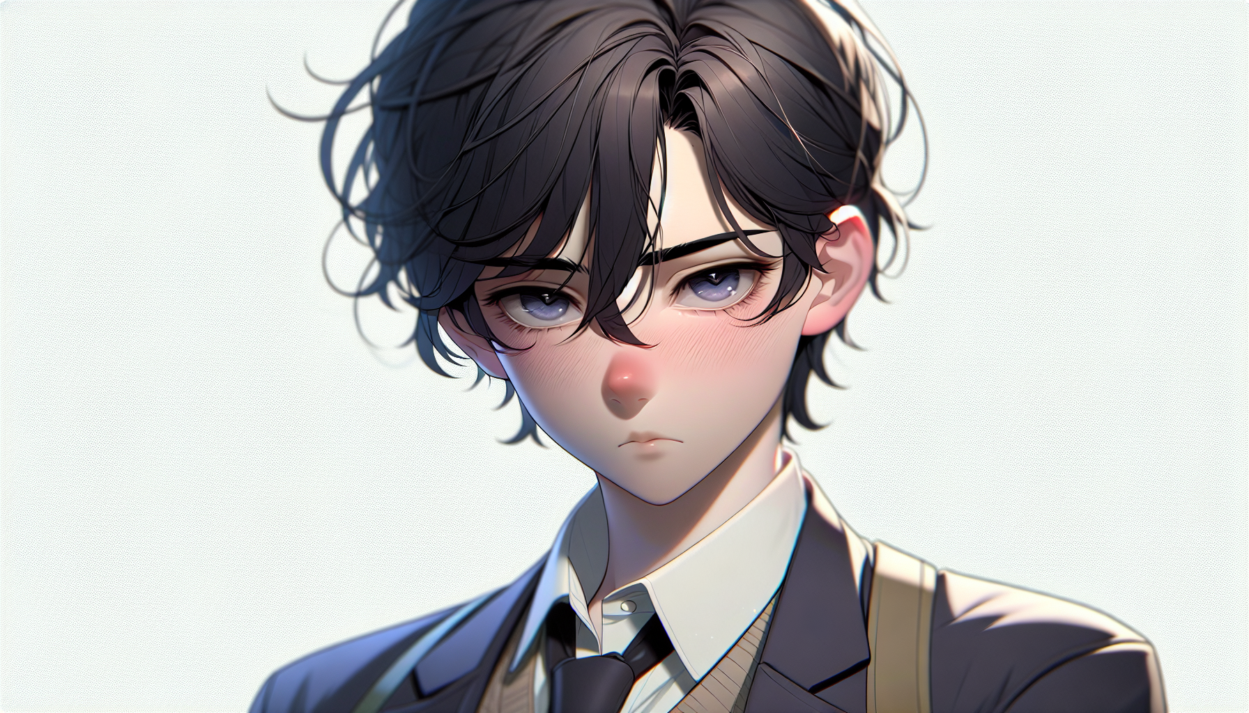 少女與戰車冷泉麻子角色設計