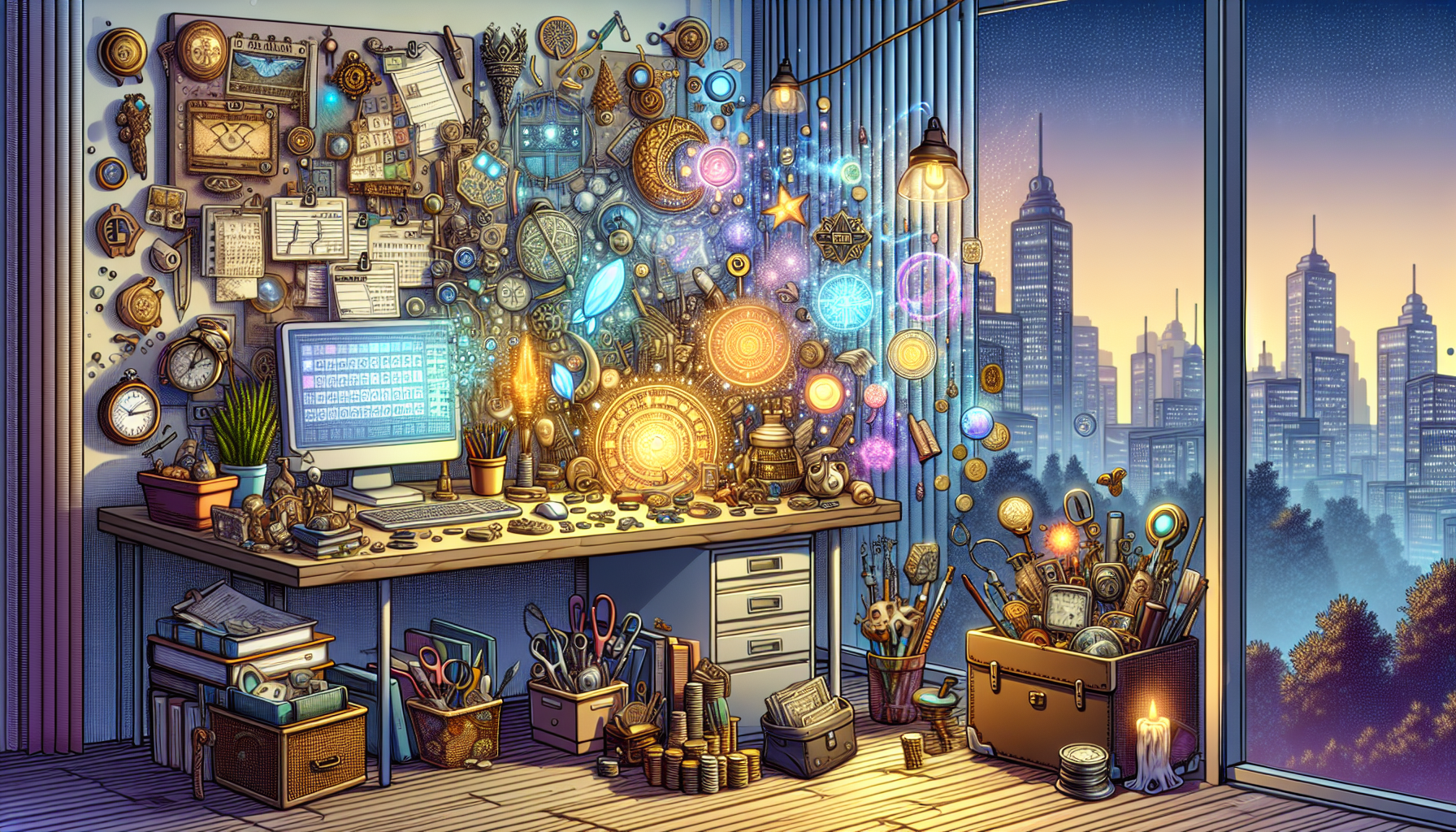 主角與天庭玄學互動，解讀命理謎題