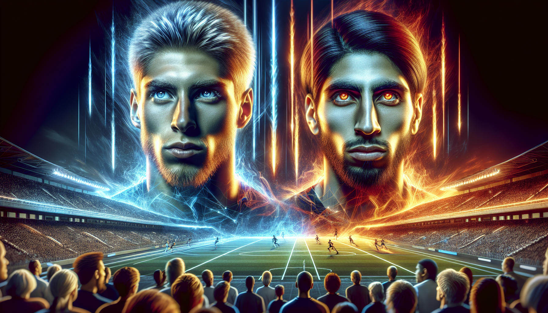 潔世一與米歇爾·凱薩在新英雄大戰的對決場面