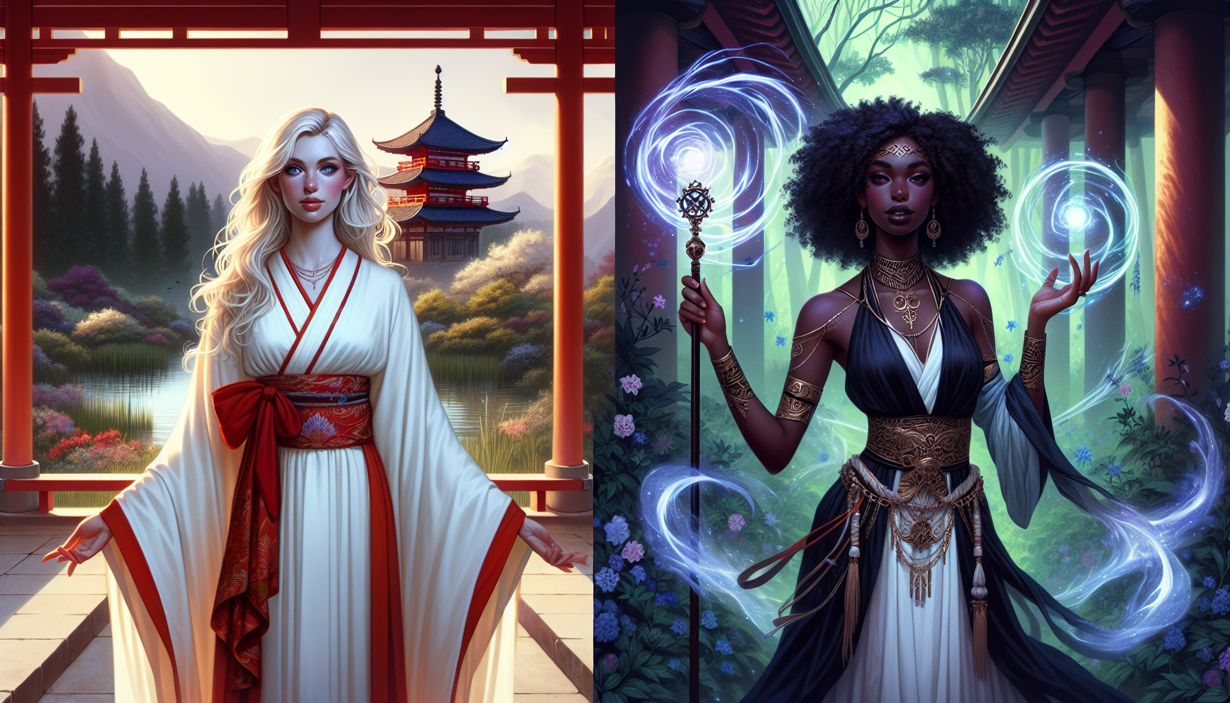 幻想小說中的戰鬥巫女新設定插圖