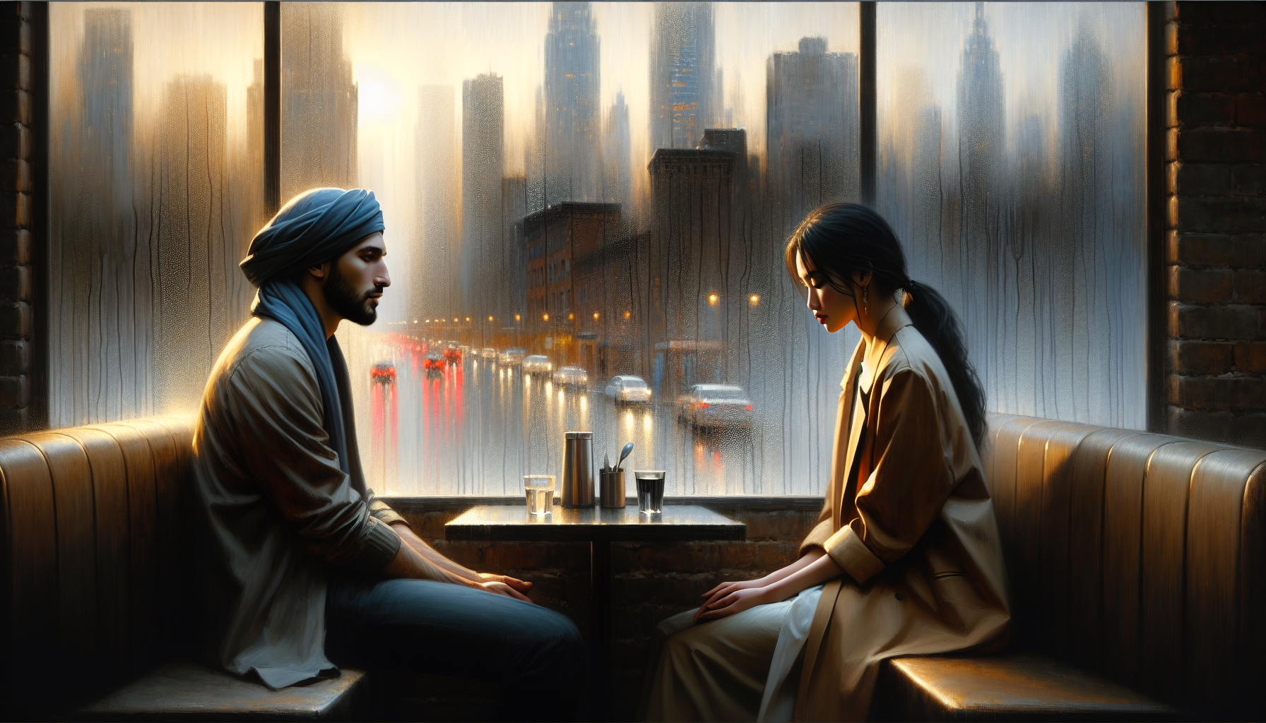 都市生活療癒插圖:主角在繁忙都市裡收穫温柔陪伴