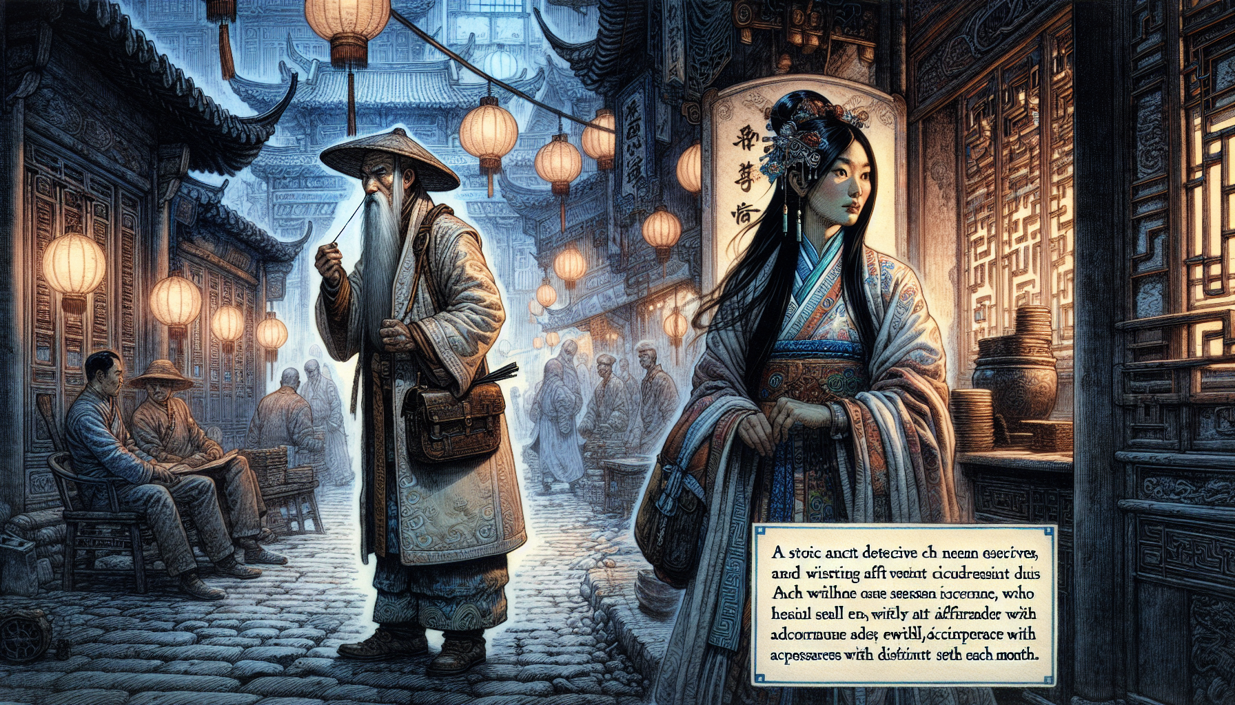 《顏心記》男主江心白偵查案情的戲劇場景