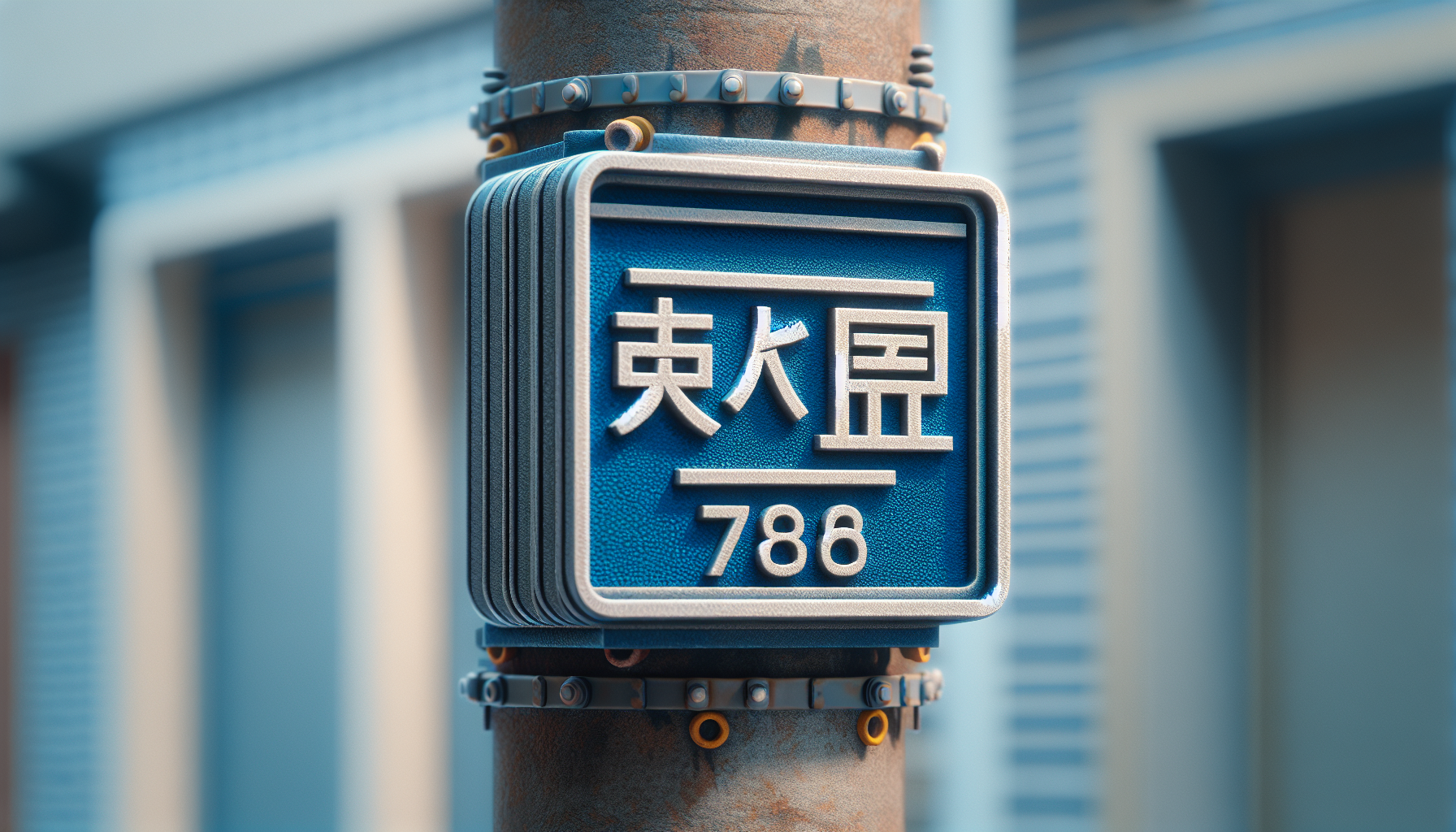 典型日本街區表示板樣式