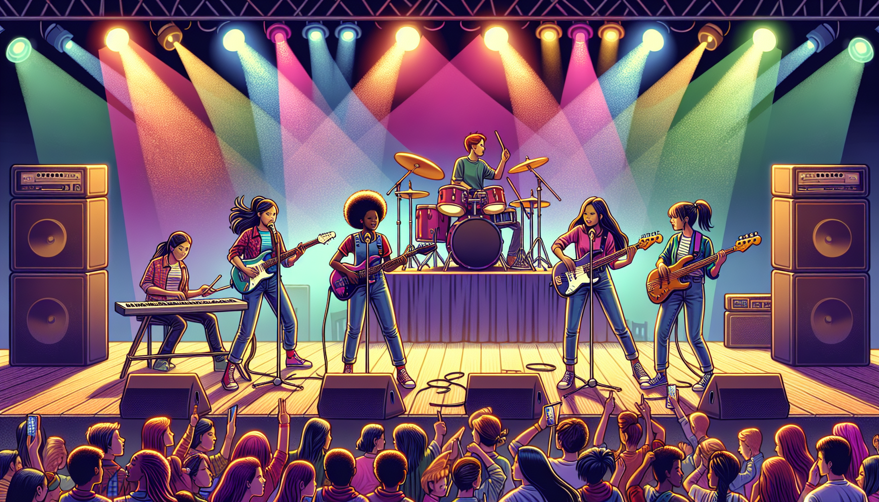 SSGIRLS樂團於文化祭舞台熱血演出