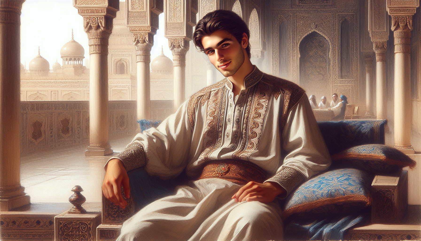 范閑笑容可掬形象插圖，展現其腹黑又溫柔特質