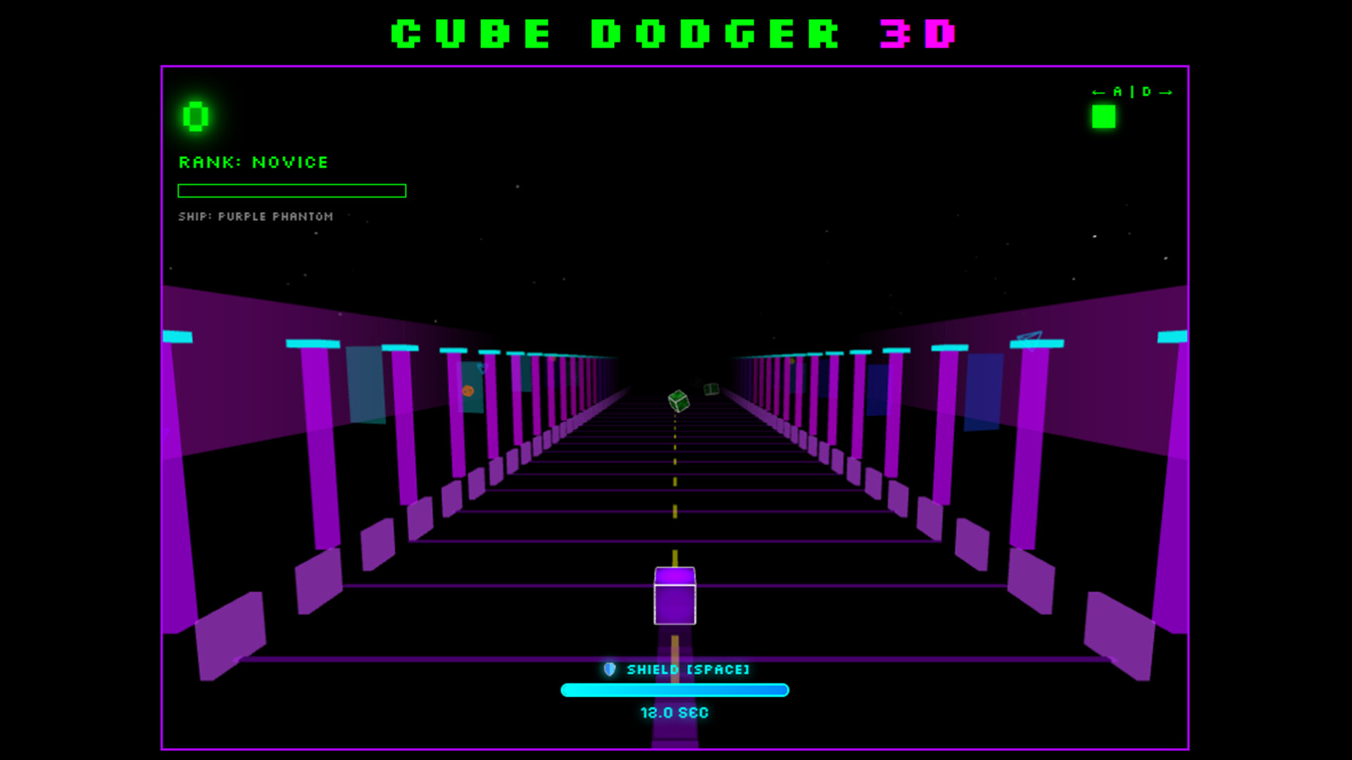 免費霓虹街機跑酷新作《Cube Dodger 3D》！極速避障遊戲類型快感挑戰你的極限