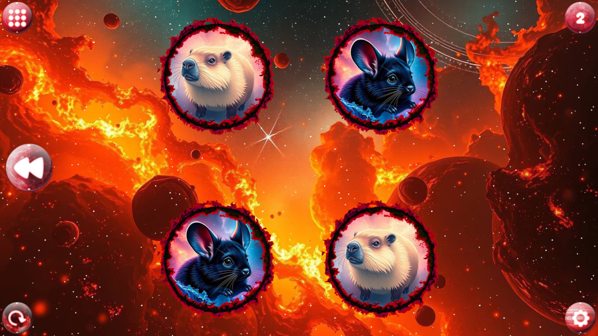 可愛益智休閒遊戲新作《太空記憶:嚙齒動物》Steam 上架,療癒萌寵配對挑戰腦力