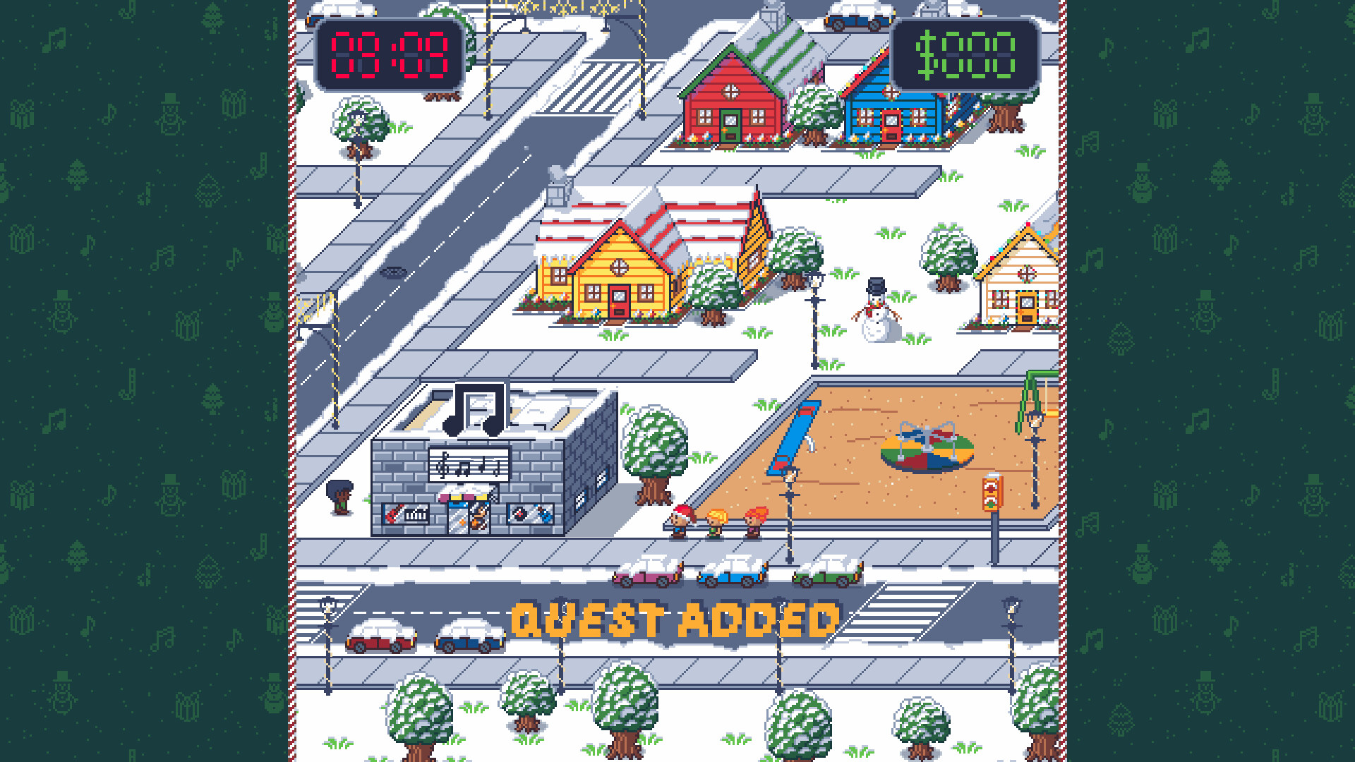 懷舊像素冒險＋音樂節奏新作！《Touch Grass: A Bit-Sized Christmas Adventure》Steam短篇遊戲推薦