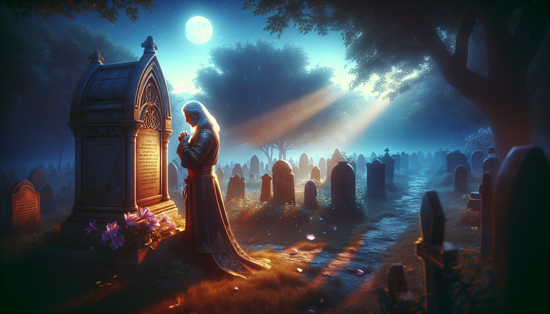 芙莉蓮凝視欣梅爾雕像，思索人生意義