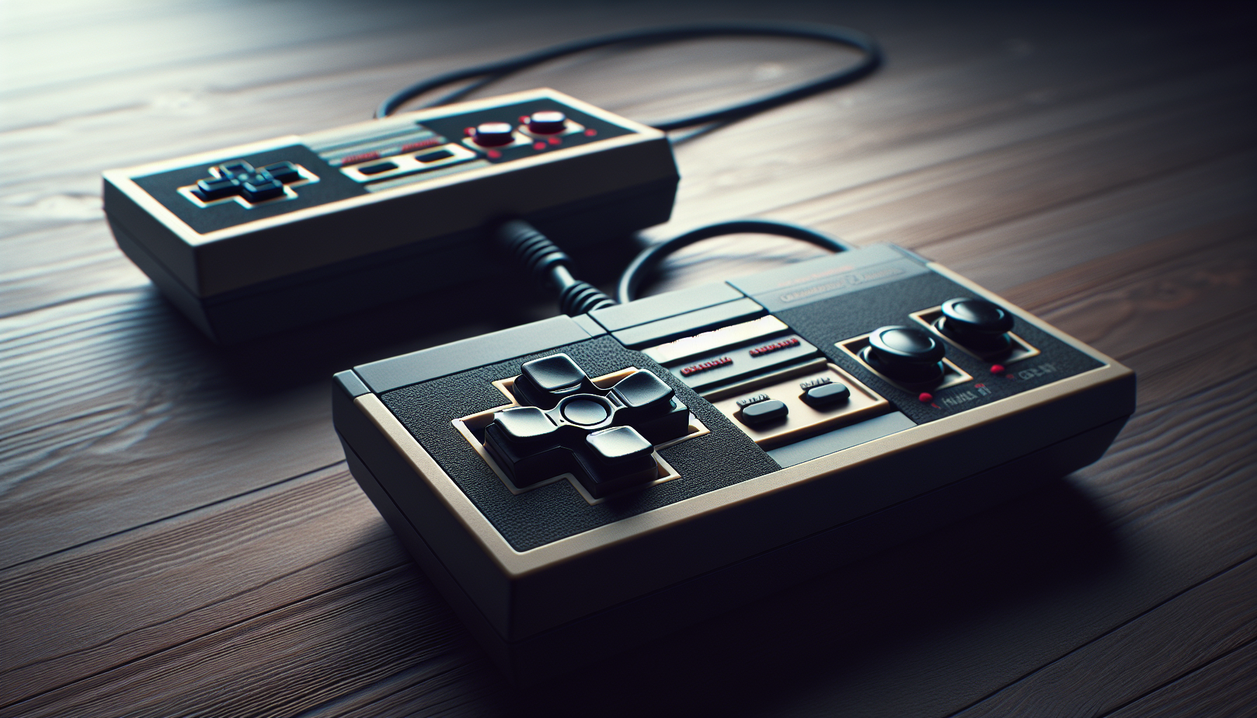 紅白機控制器與十字鍵設計特寫