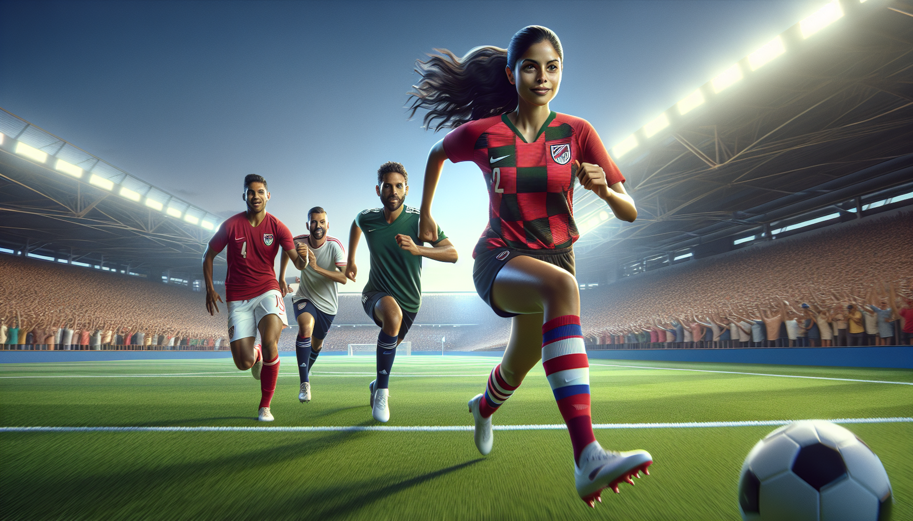 電競賽場中葉修率領隊友共同奮戰的震撼場面