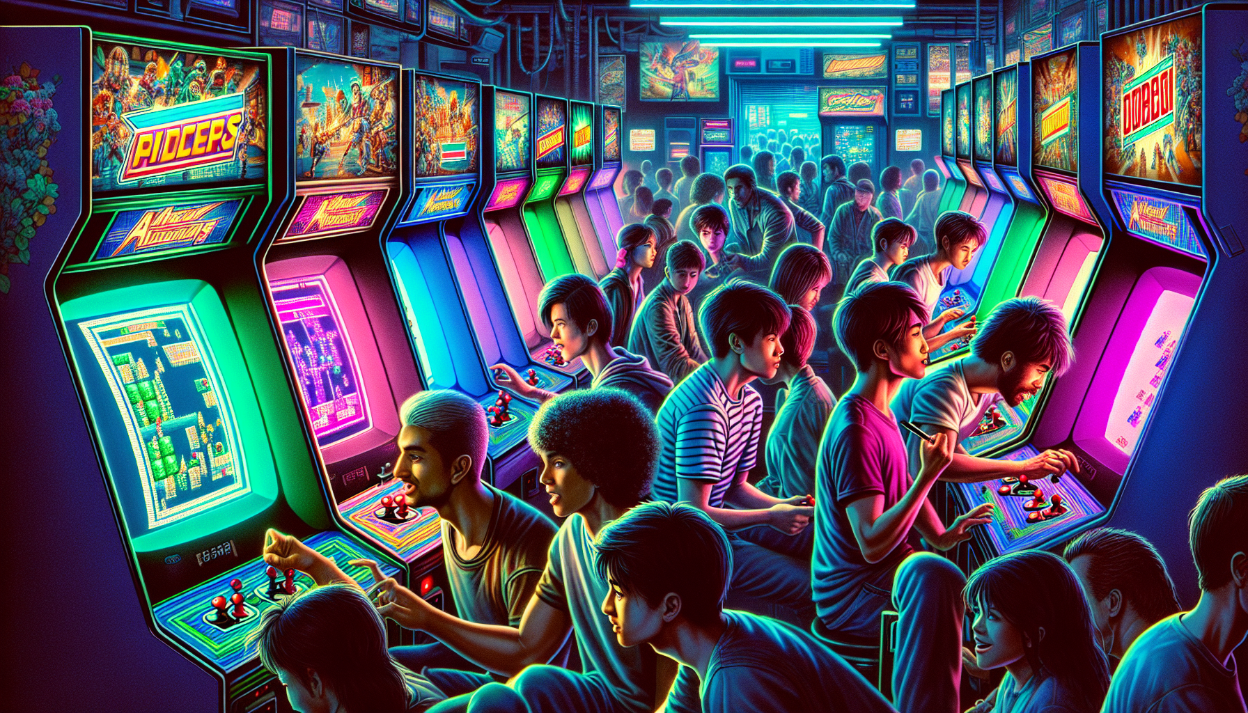 卡普空早期經典街機遊戲,如《魔界村》《1942》直至《洛克人》初登場的年代感截圖