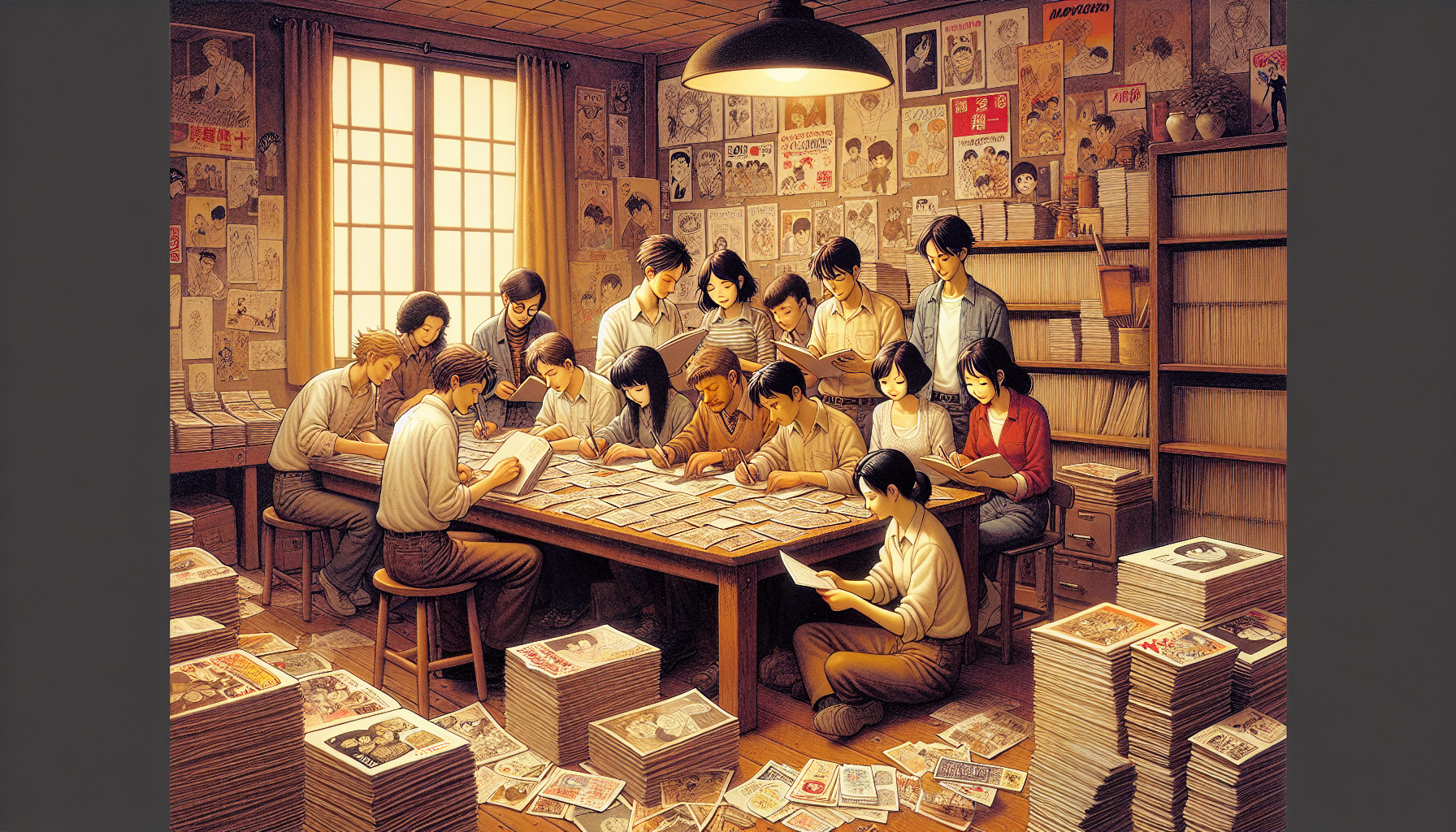 動漫展現場同人誌攤位