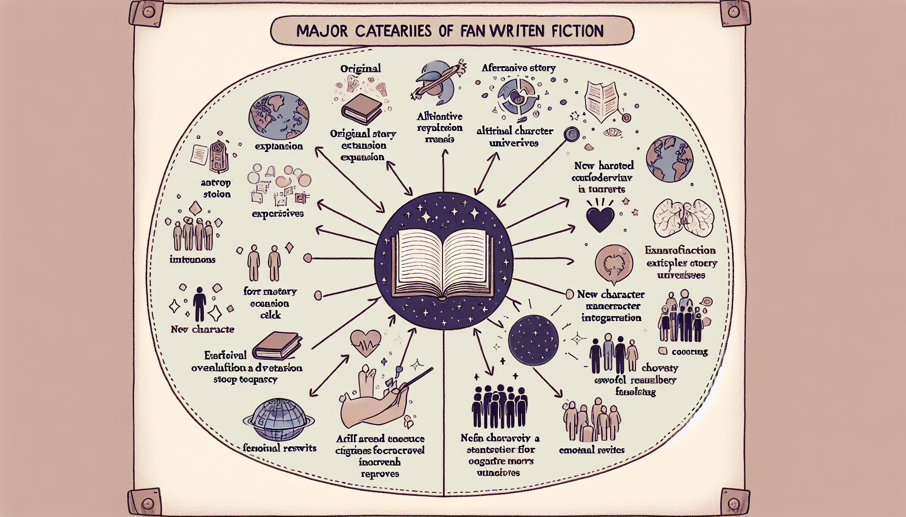 同人小說類型簡易導圖