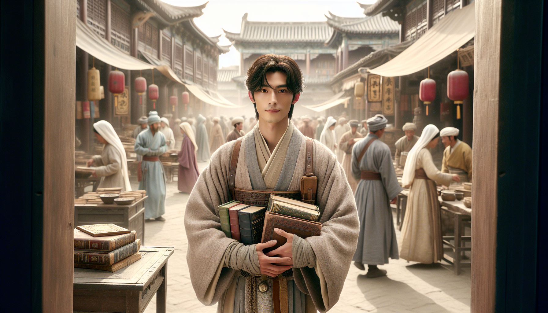 溫暖陽光下的庭院,展現手作與家族的和諧氛圍