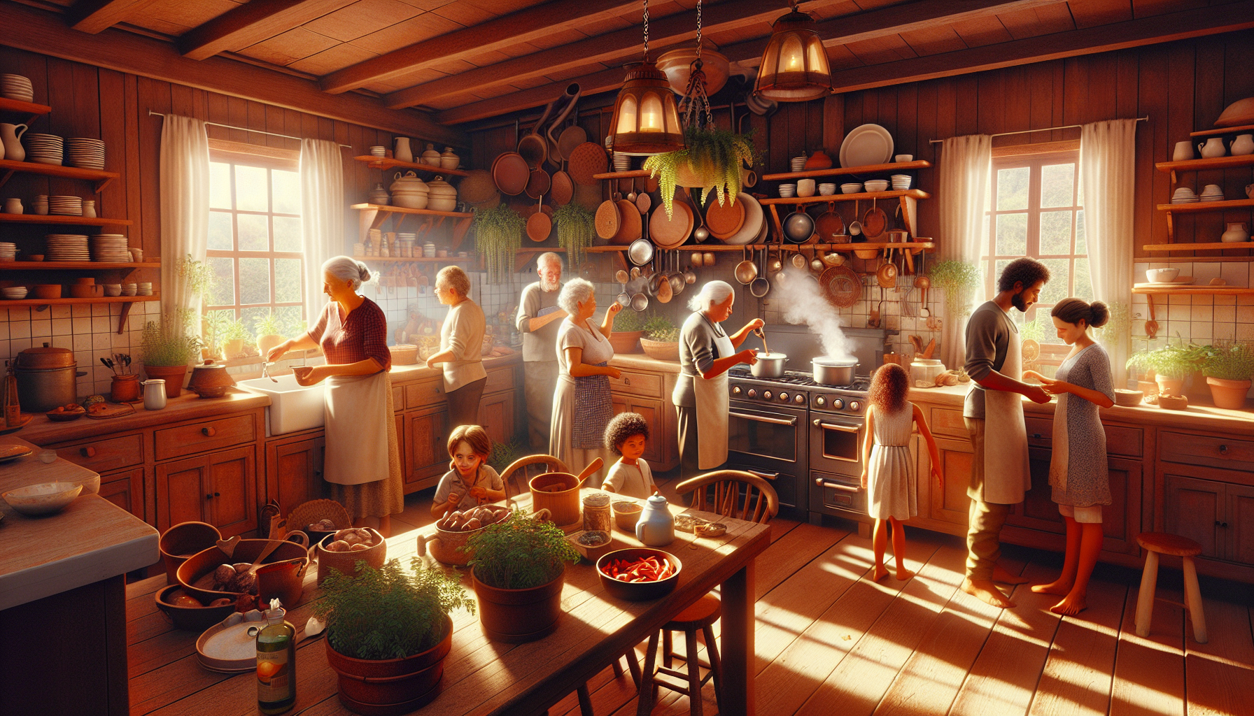 溫馨家庭小院,日常生活的幸福剪影