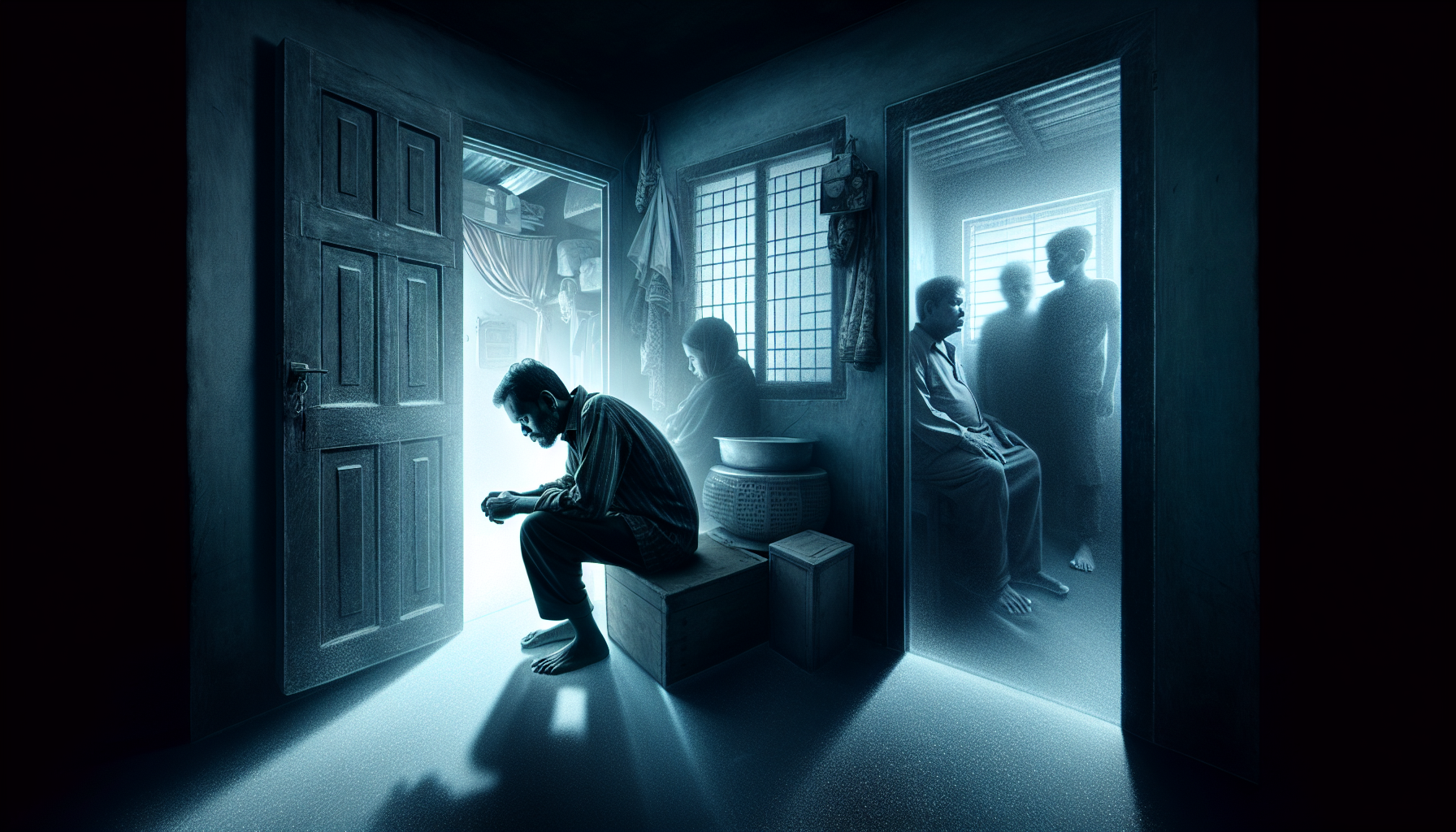 卡夫卡《變形記》小說插圖,展現主角變成甲蟲的經典場景