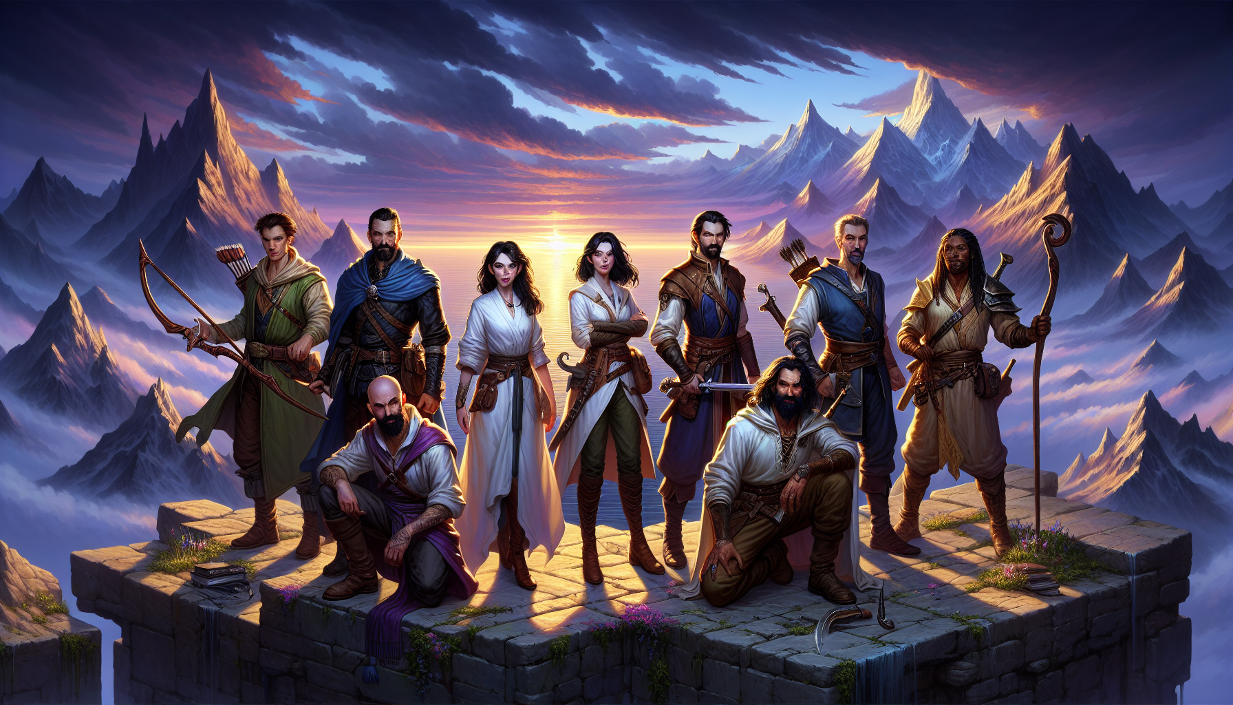 八位主角精美角色立繪集合