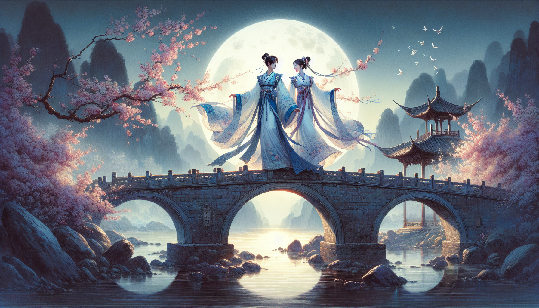 網路同人繪畫，現代校園裝扮的敖丙哪吒同框演繹熱門AU題材