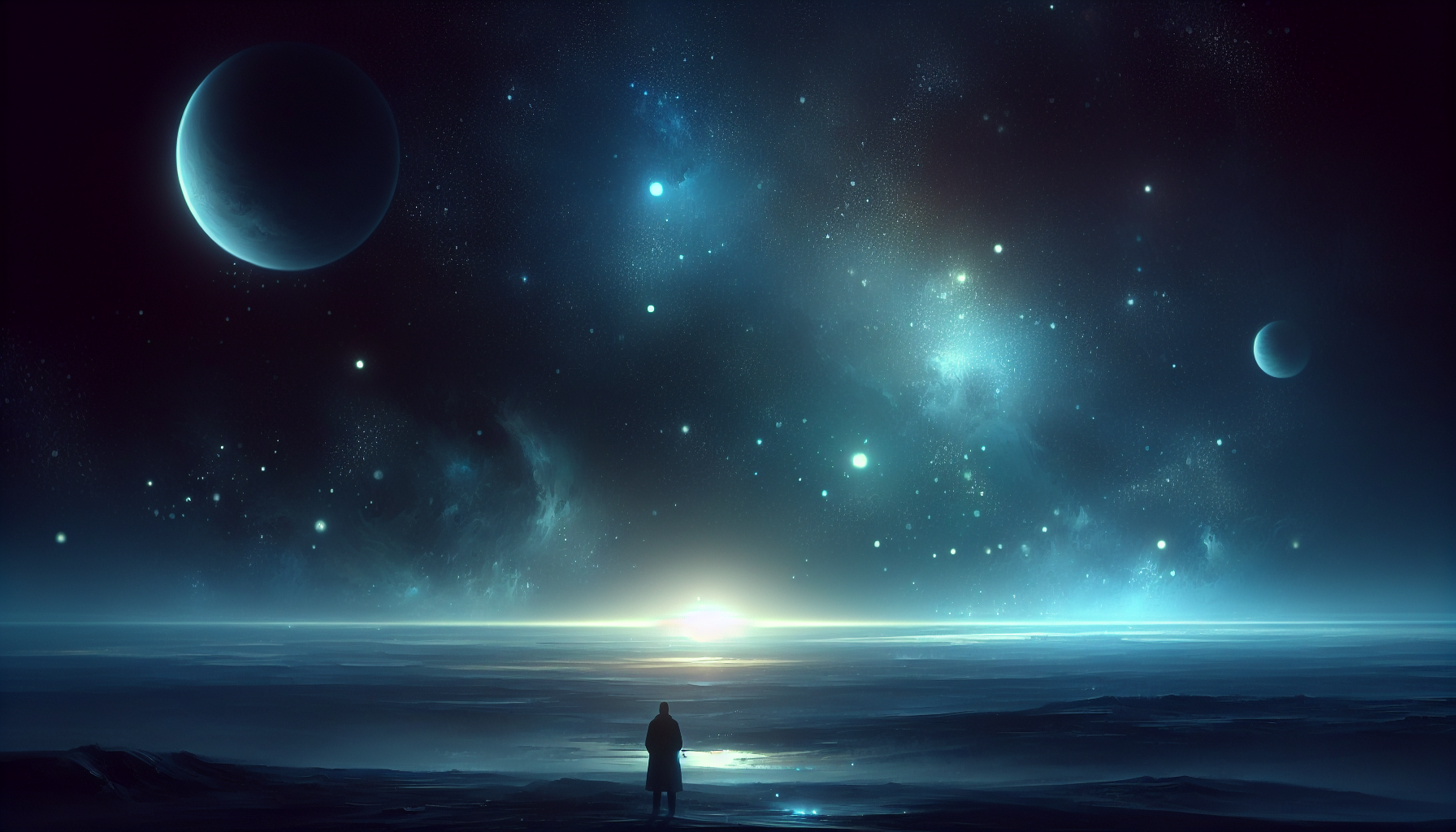 冥王星之戀 愛情隱喻與宇宙主題插畫