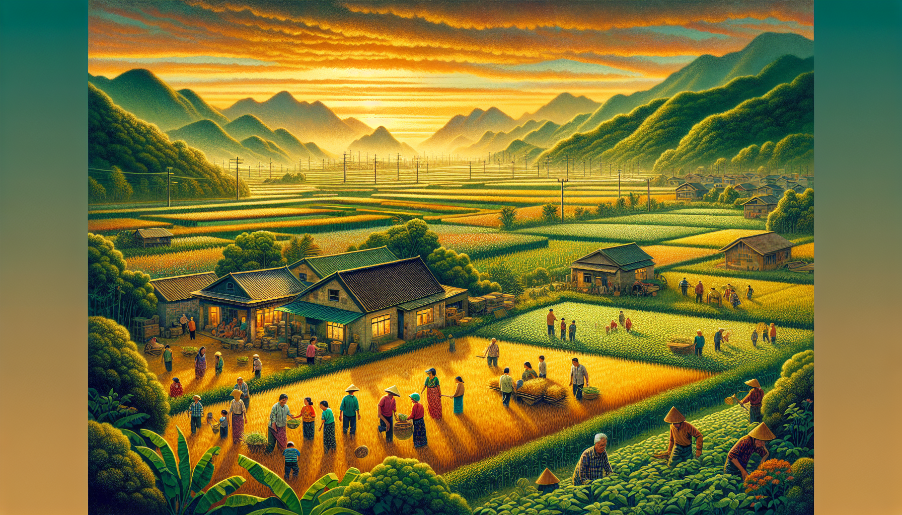 社頭三姊妹小說封面與鄉村意象插畫