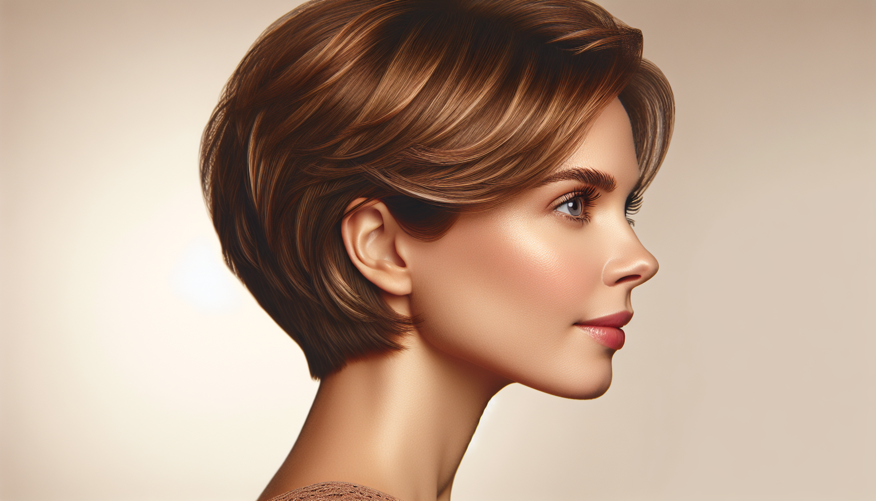 精靈鮑伯頭髮型範例，強調圓潤與層次感的小臉短髮