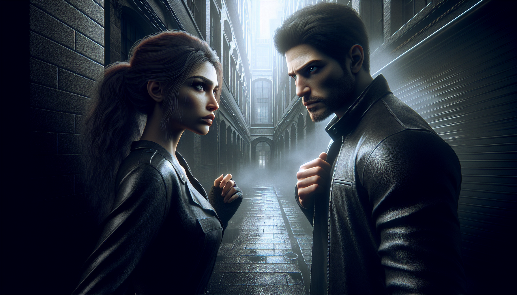 都市愛情小說場景插畫