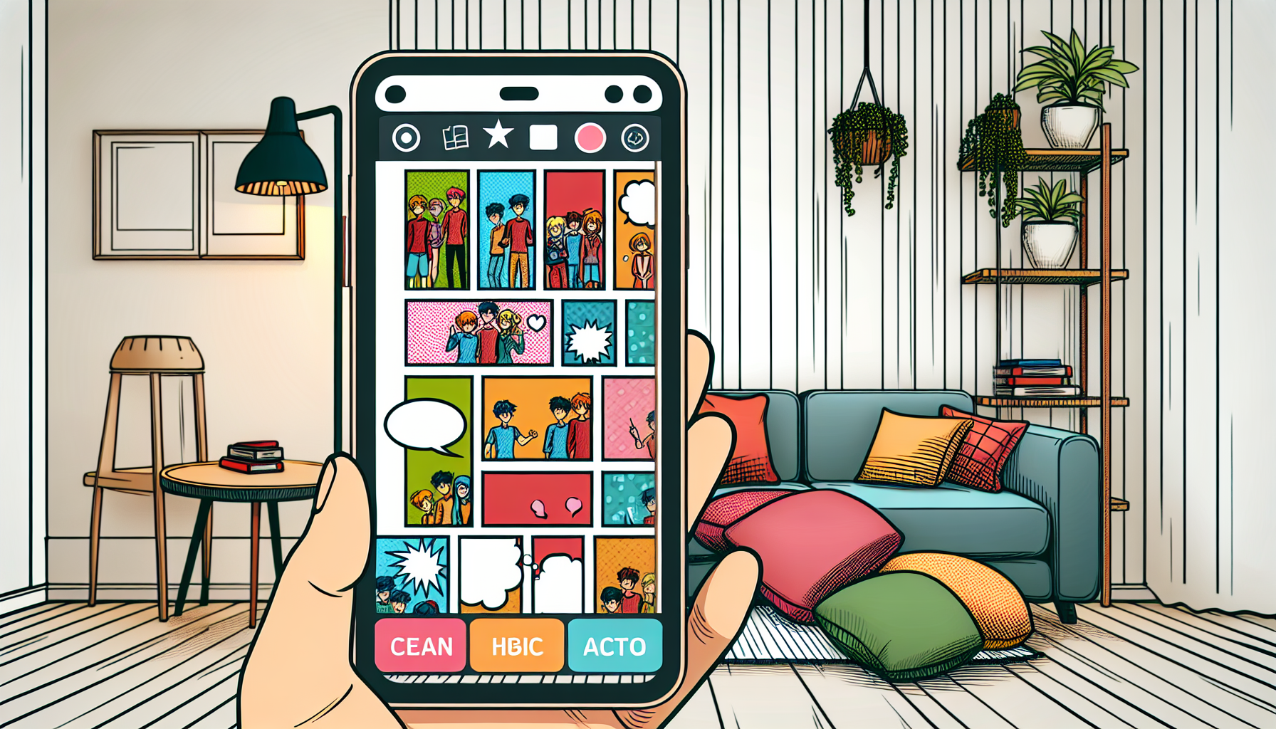 Toomics 玩漫平台多樣化內容介面