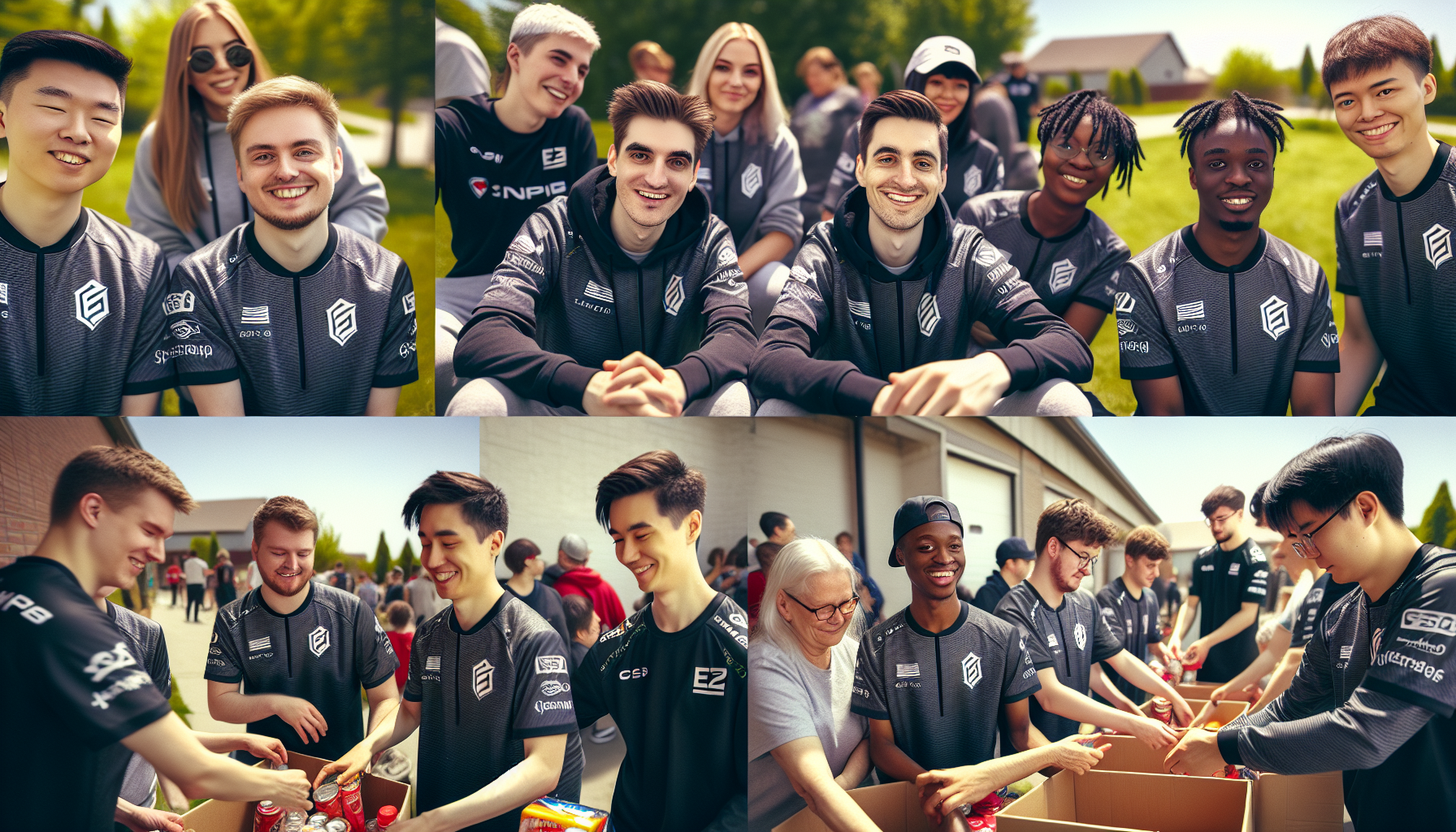 J Team 參與公益活動慈善義賣合影