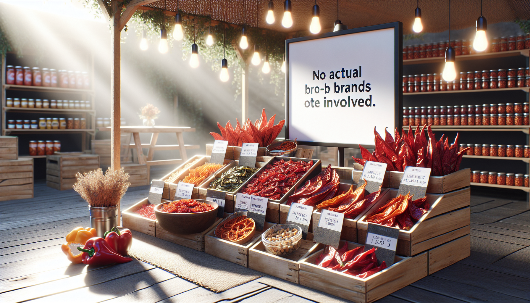 辣椒產品在超市貨架、網購電商平台陳列