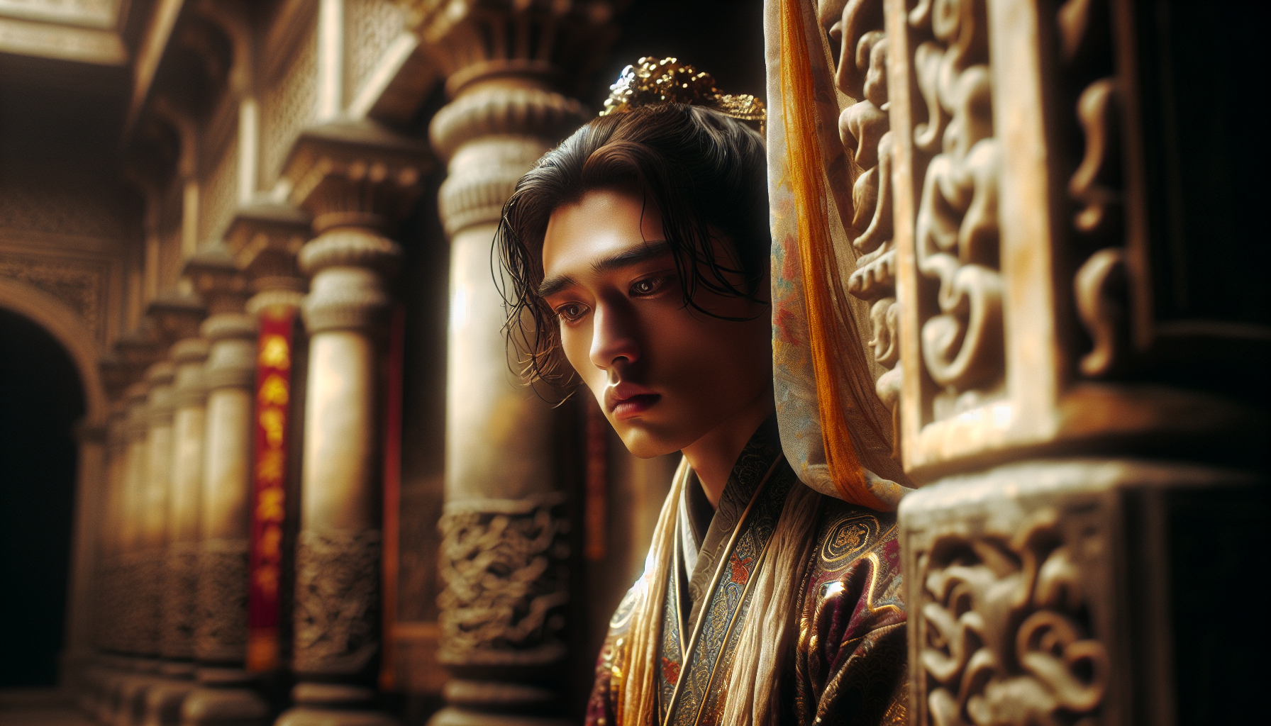 茅子俊飾演安慶緒劇照(大唐榮耀)