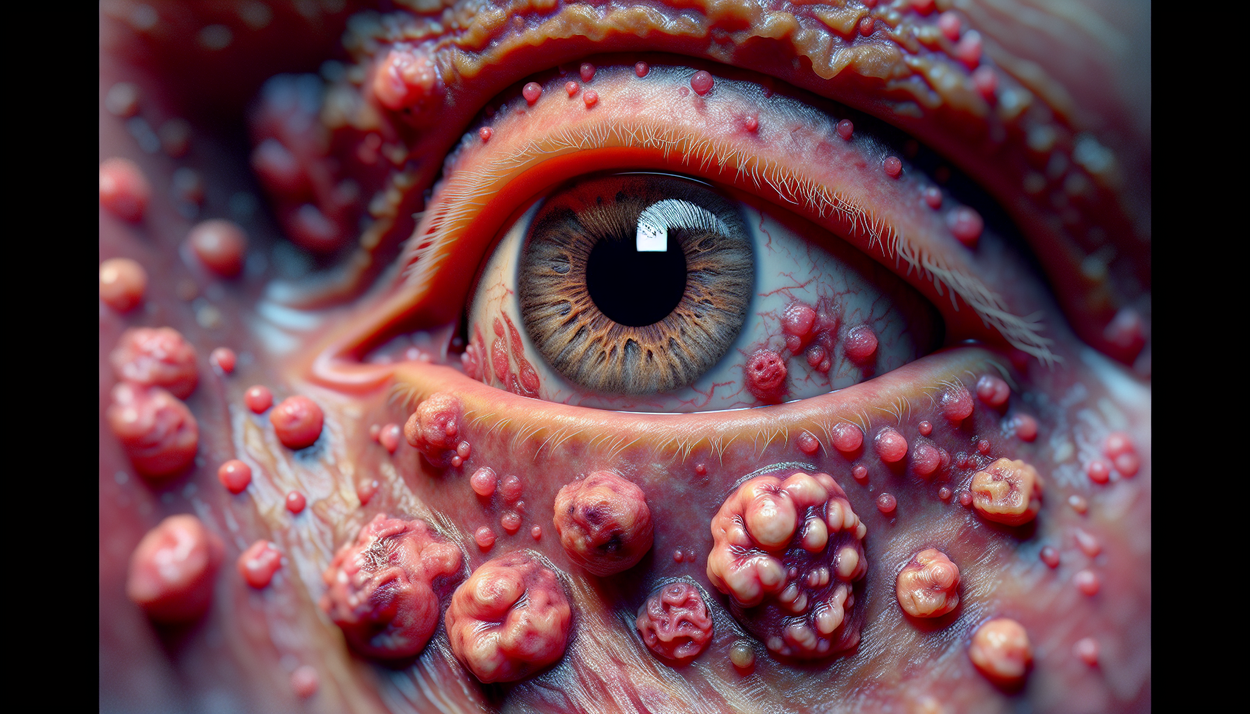 極具異物感與生障感的「眼肉芽」細節繪製圖