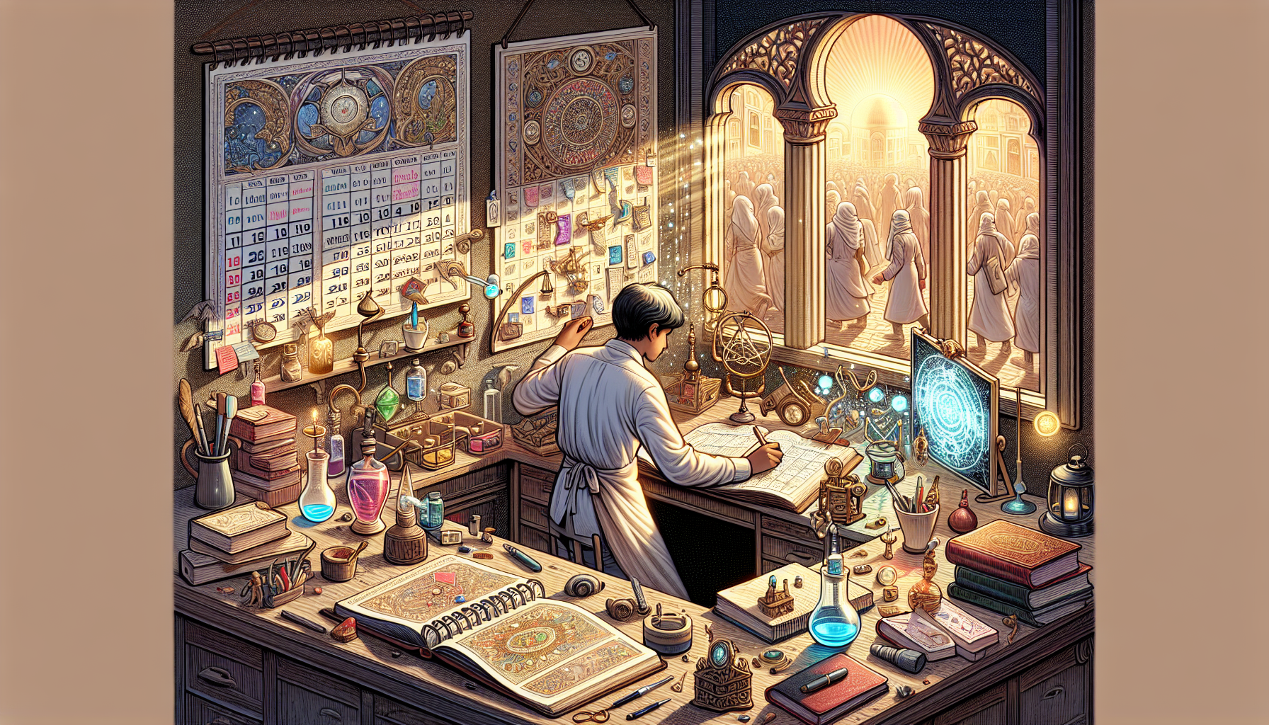 RPG戰鬥及日常互動系統畫面