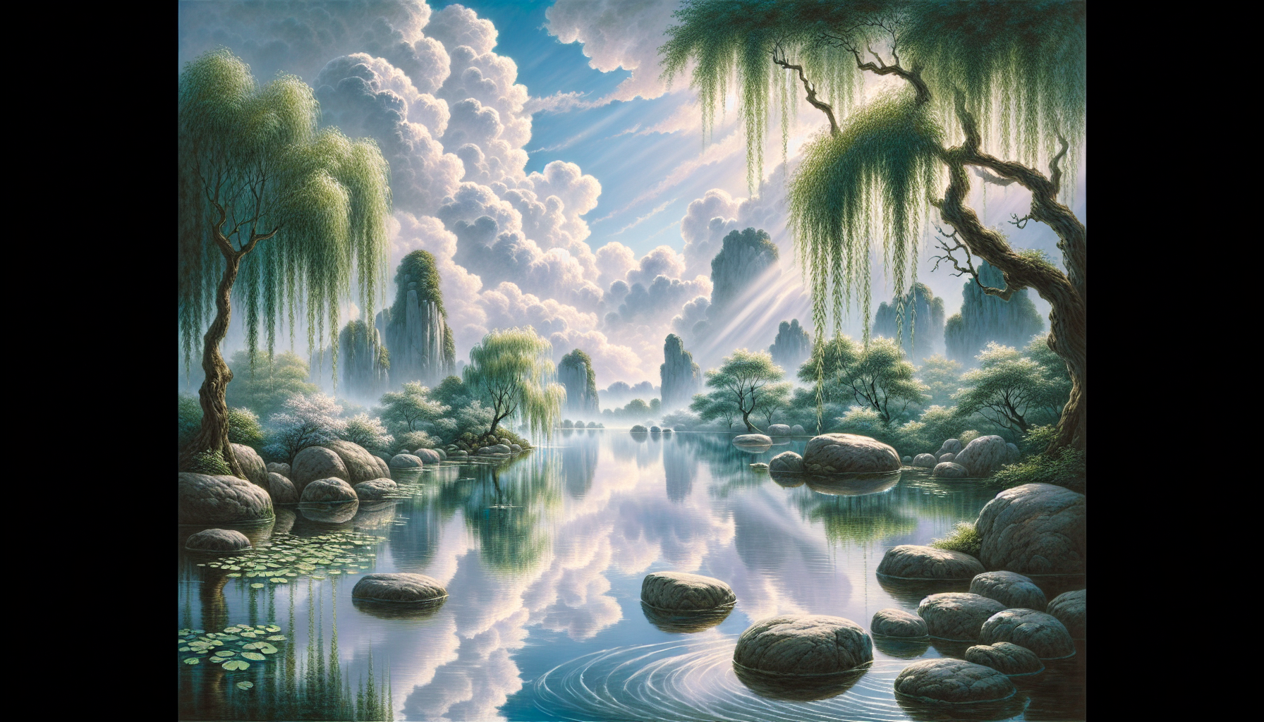 滕王閣秋景,日落下的閒雲與潭影