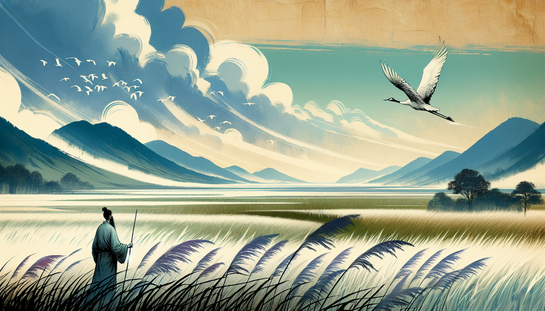 初唐四傑人物畫像,王勃居中