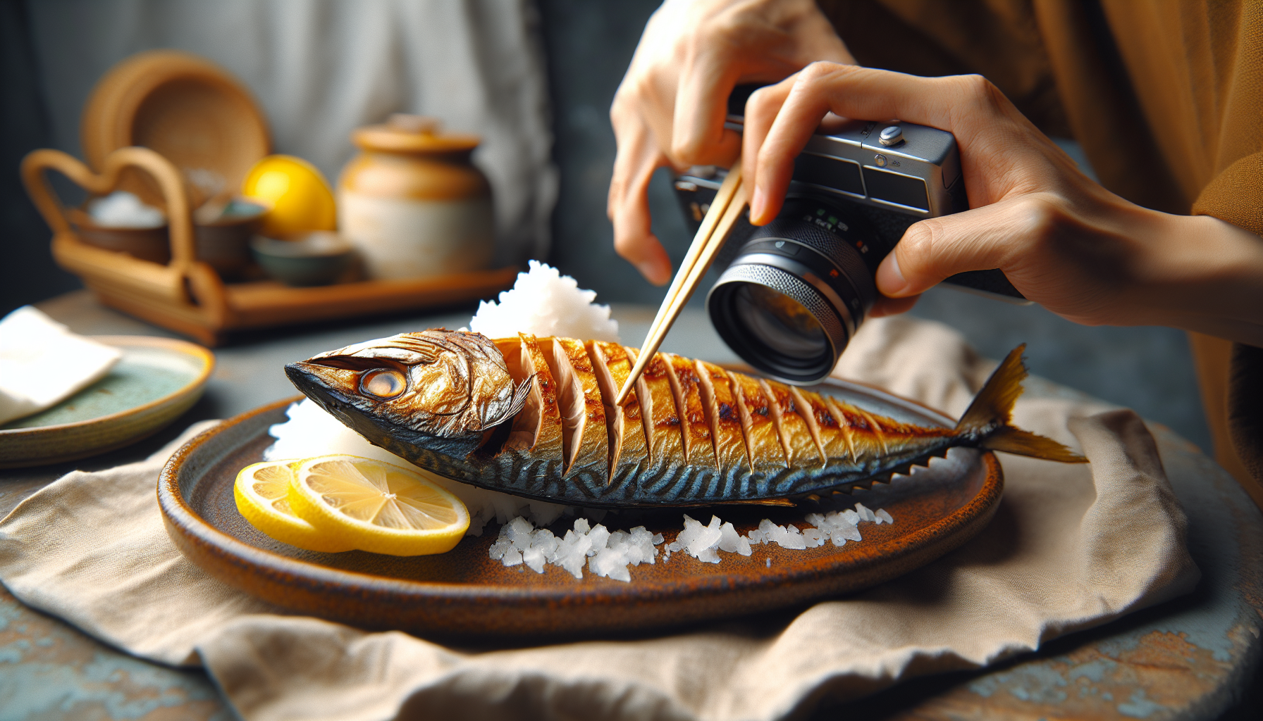 經典鹽烤鯖魚美味上桌畫面