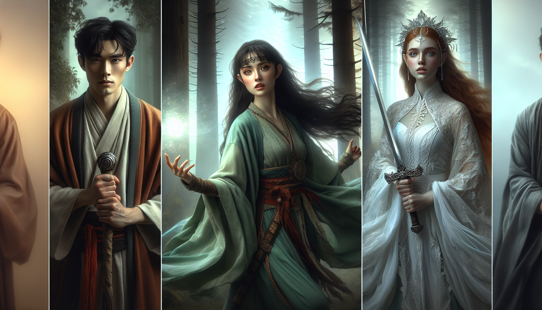 誅仙-張小凡、碧瑤、陸雪琪三人關係主視覺