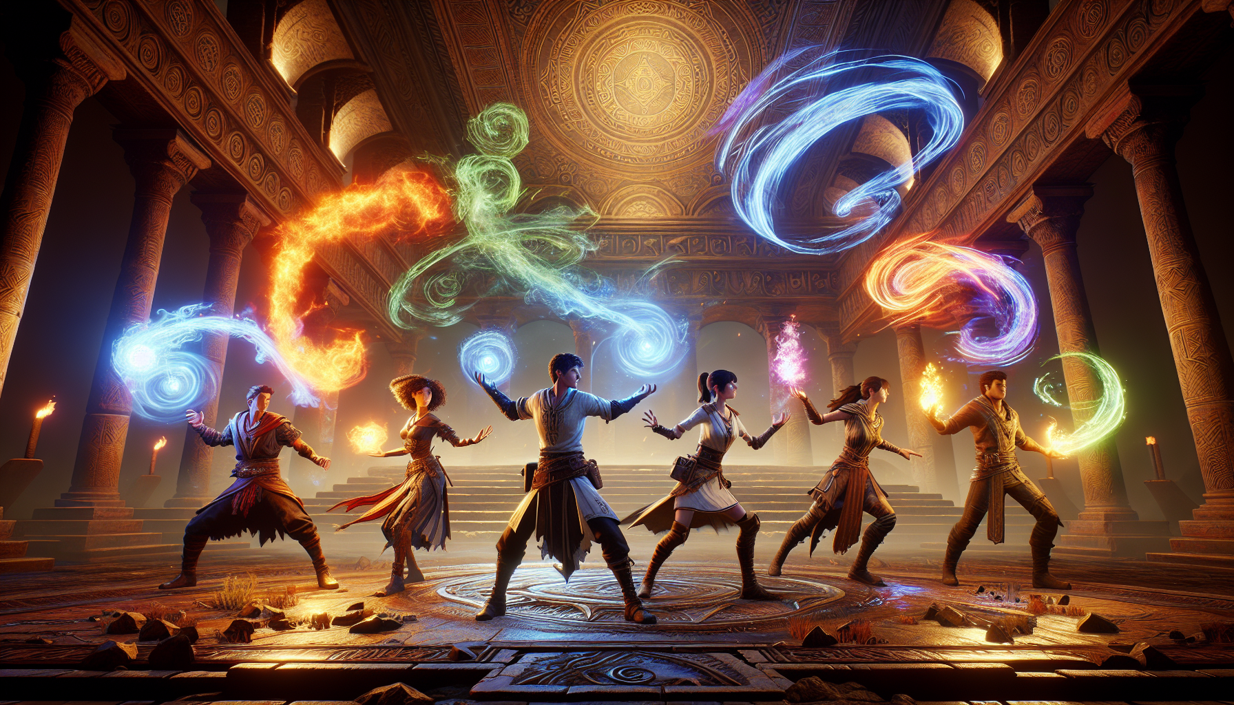 戰鬥畫面特寫與技能效果