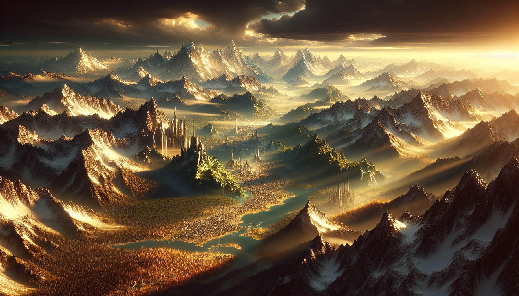 遊戲場景總覽與奇幻大陸地圖