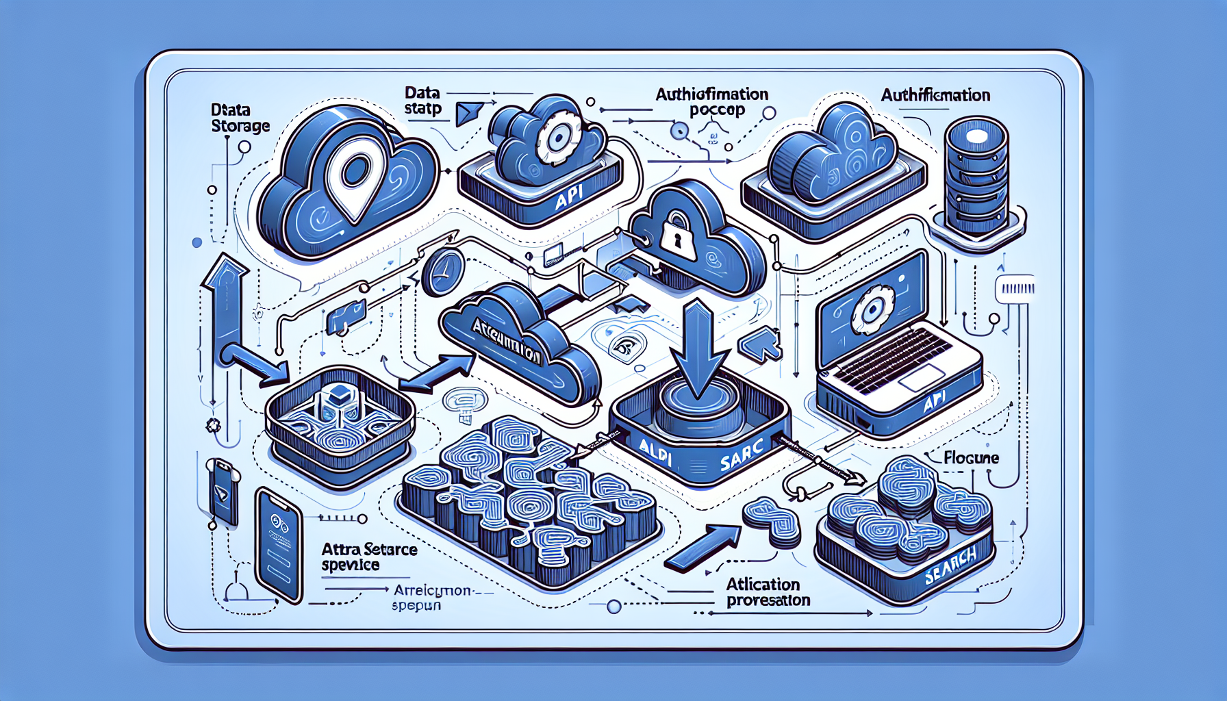 建立資料存放區與索引的操作截圖