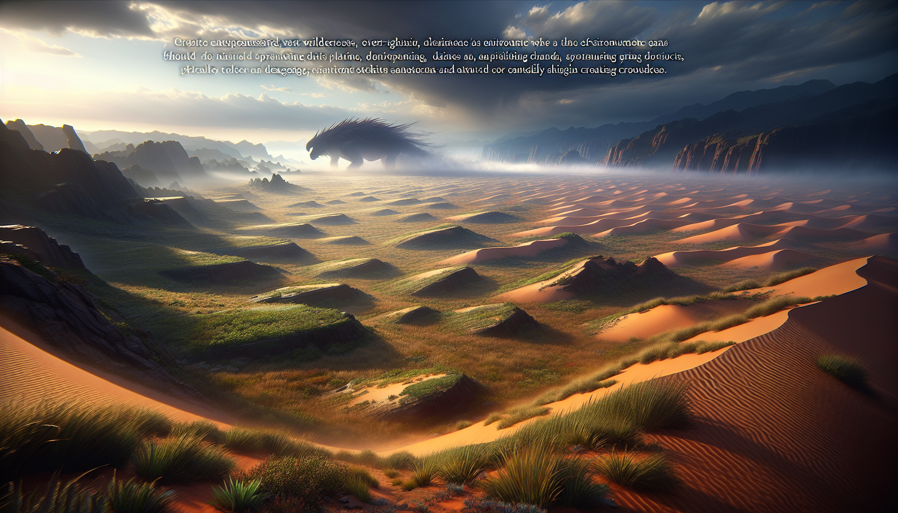 魔物獵人 荒野 沙漠生態狩獵場面